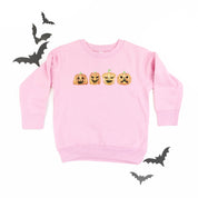 Watercolor Jack-o'-lanterns - Child Sweater Little Mama Shirt Shop