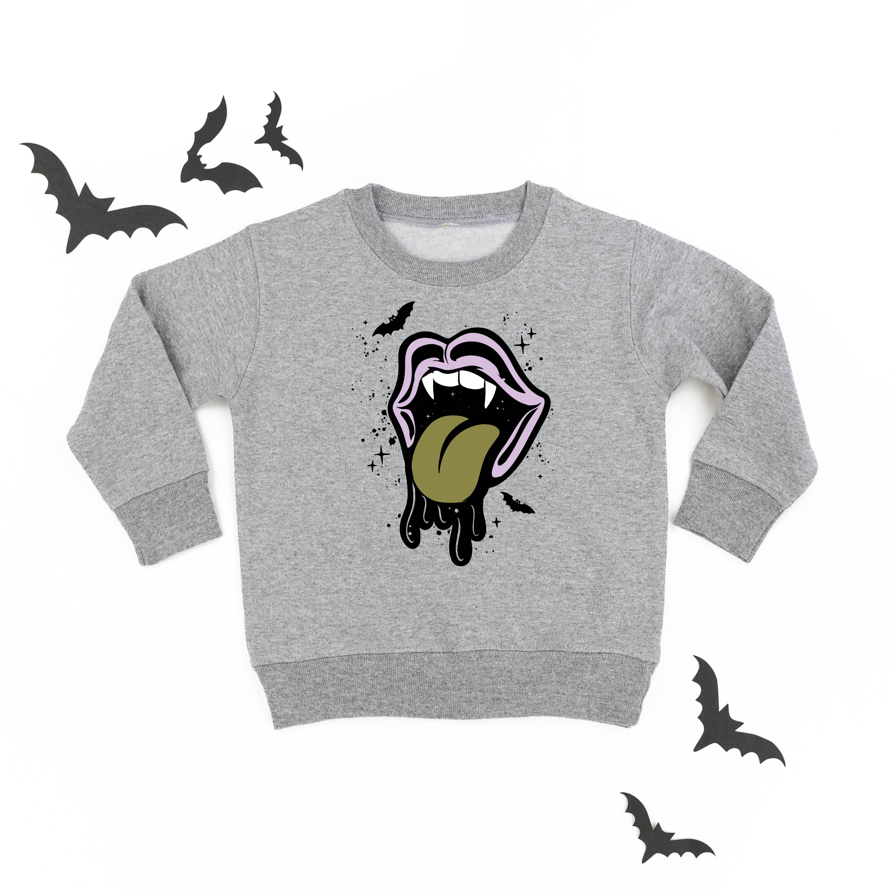 Vampire Drippy Mouth - Child Sweater Little Mama Shirt Shop