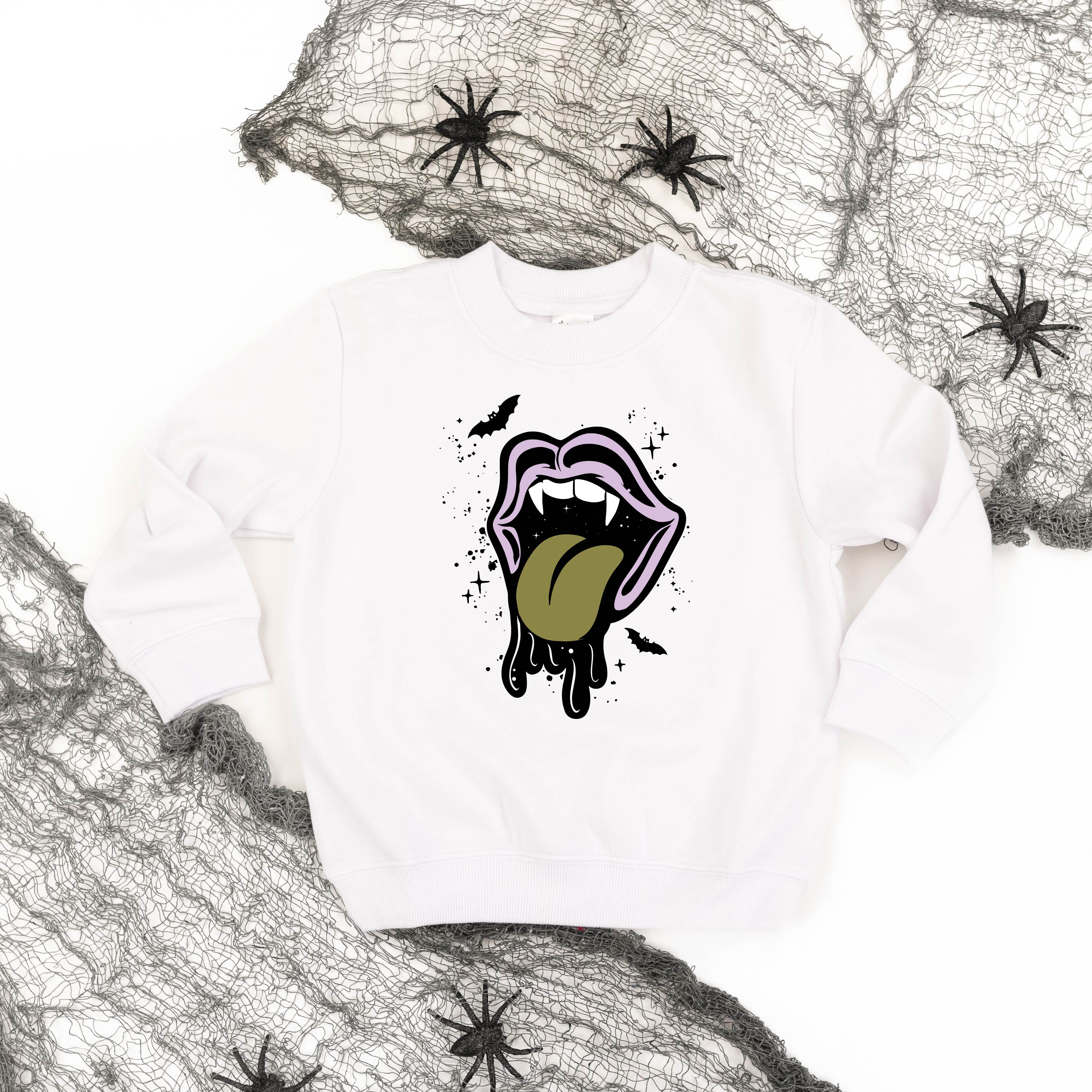 Vampire Drippy Mouth - Child Sweater Little Mama Shirt Shop