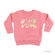 Watercolor School Supplies - Child Sweater Little Mama Shirt Shop