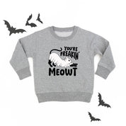 You're Freakin' Meowt! (with lower back detail) - Child Sweater Little Mama Shirt Shop