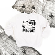 You're Freakin' Meowt! (with lower back detail) - Child Sweater Little Mama Shirt Shop