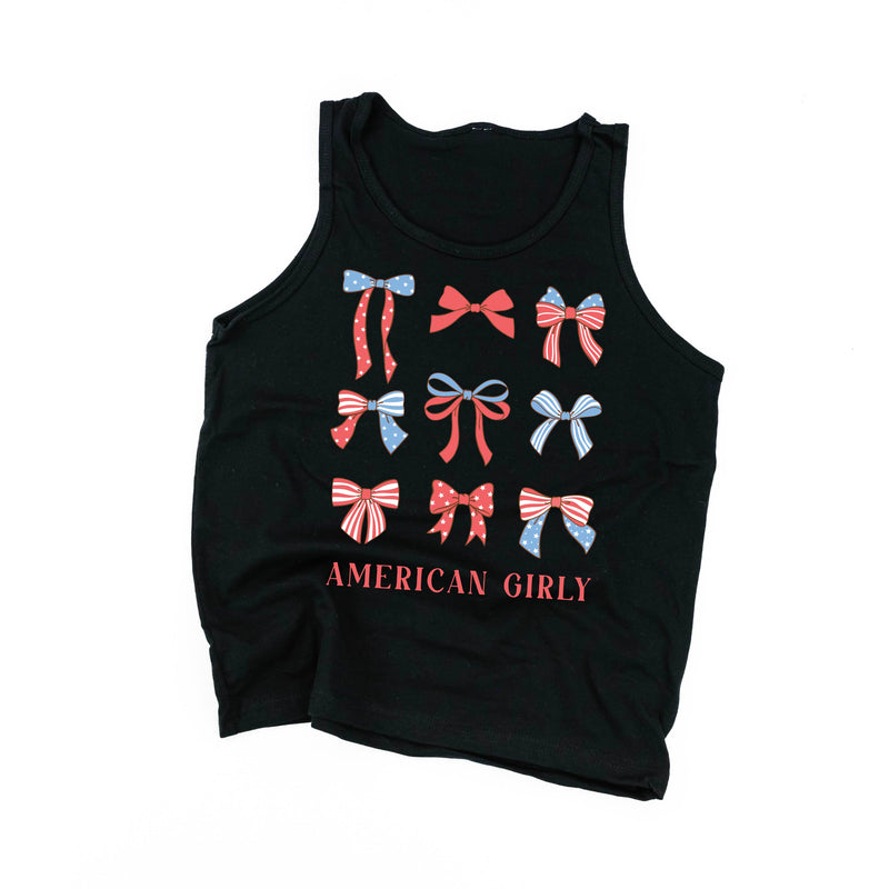 American Girly - Bows - CHILD Jersey Tank