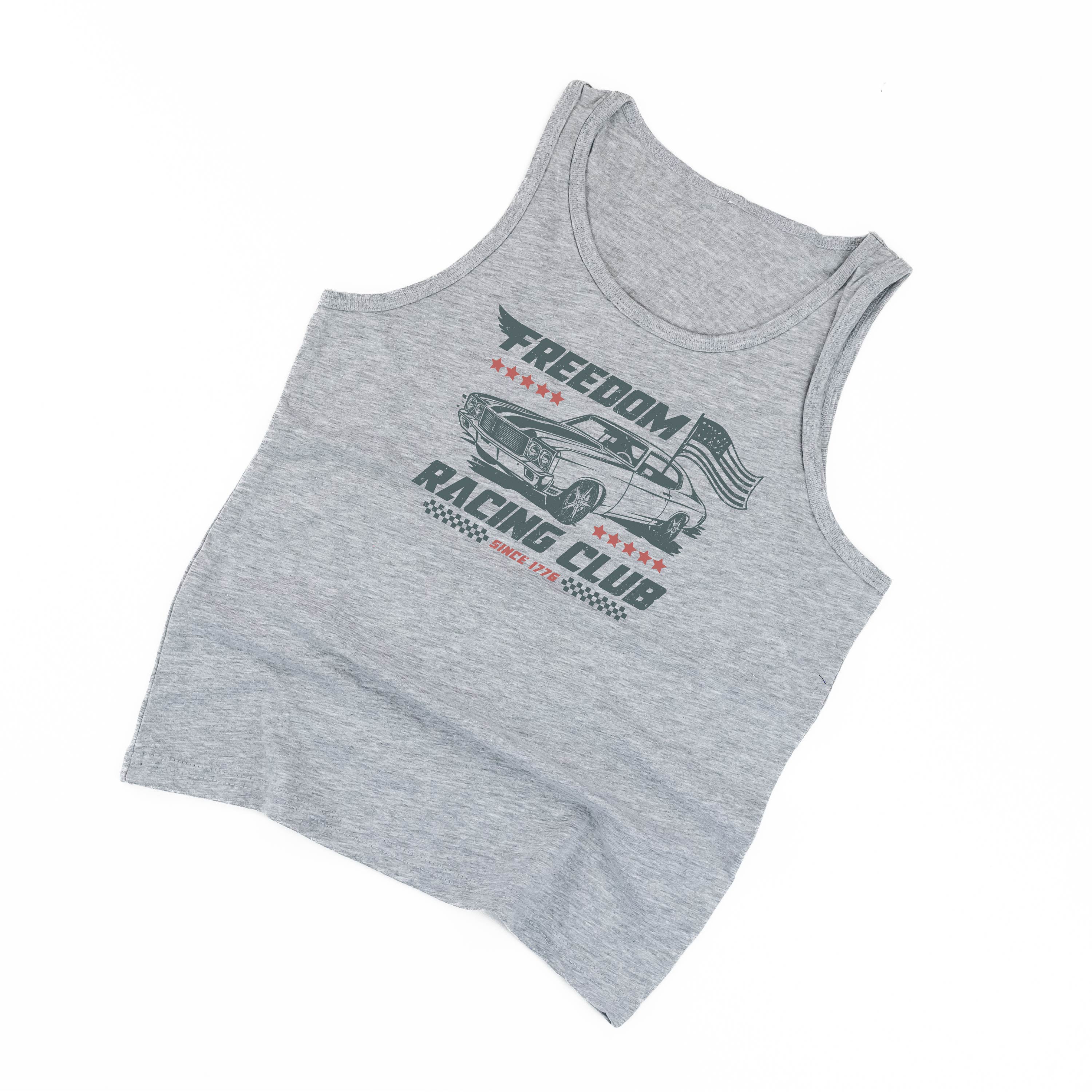 Freedom Racing Club - Child Gray Jersey TANK Little Mama Shirt Shop