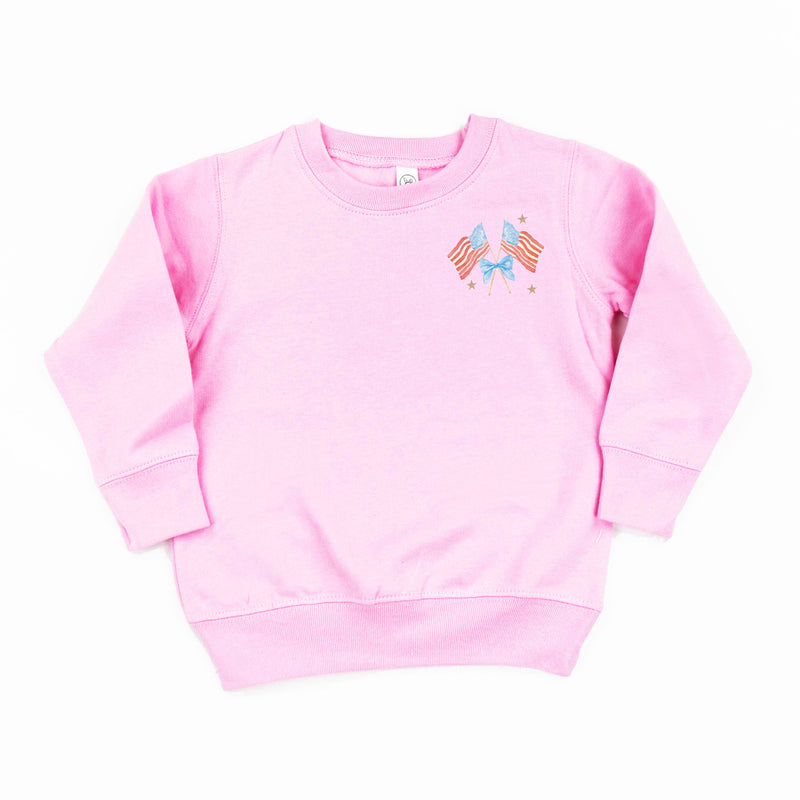 Watercolor Flags - Pocket Design - Child Sweater