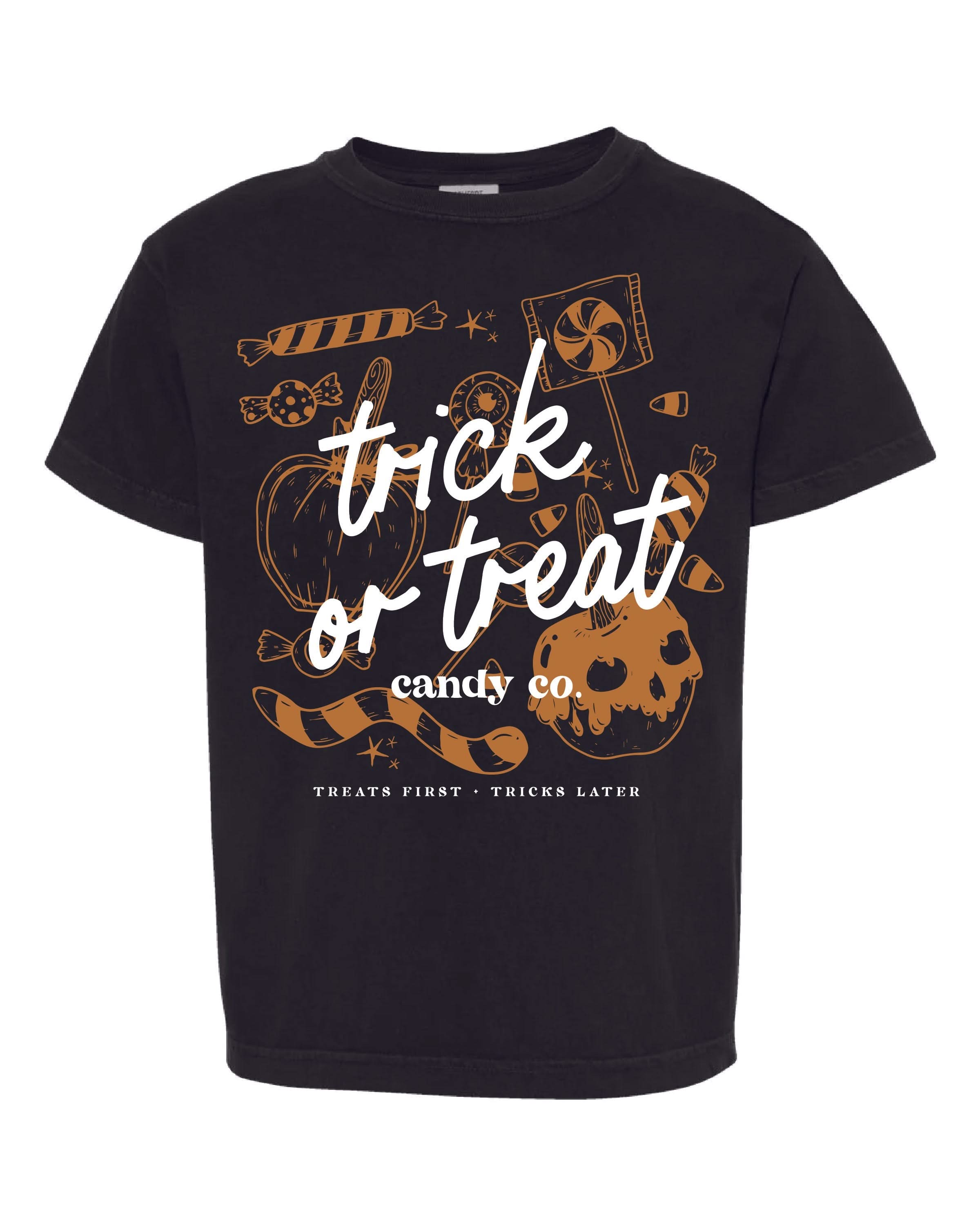 Trick or Treat Candy Co. - Youth Comfort Colors Tee Little Mama Shirt Shop