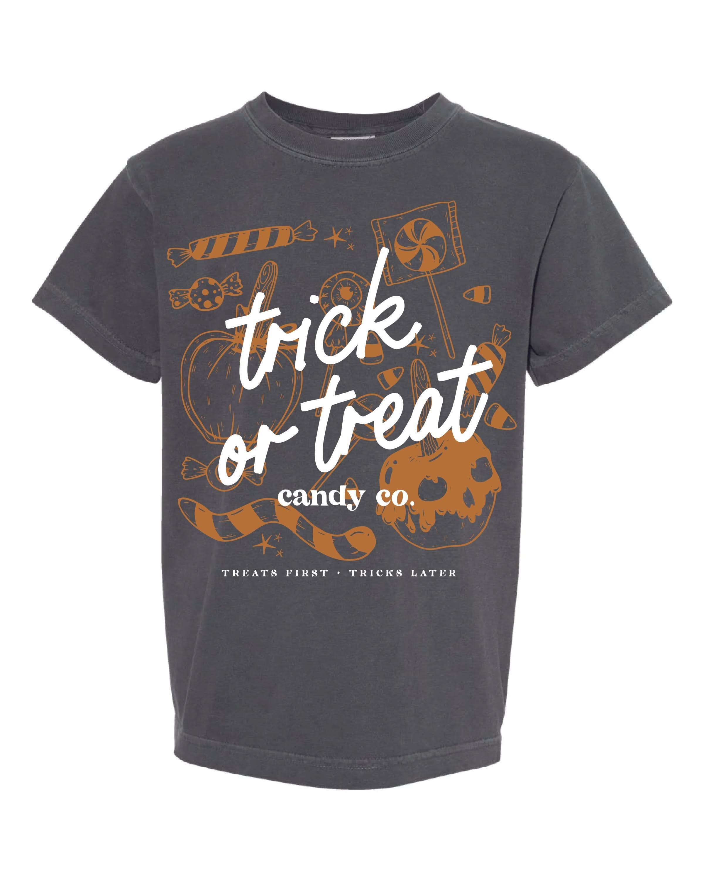 Trick or Treat Candy Co. - Youth Comfort Colors Tee Little Mama Shirt Shop