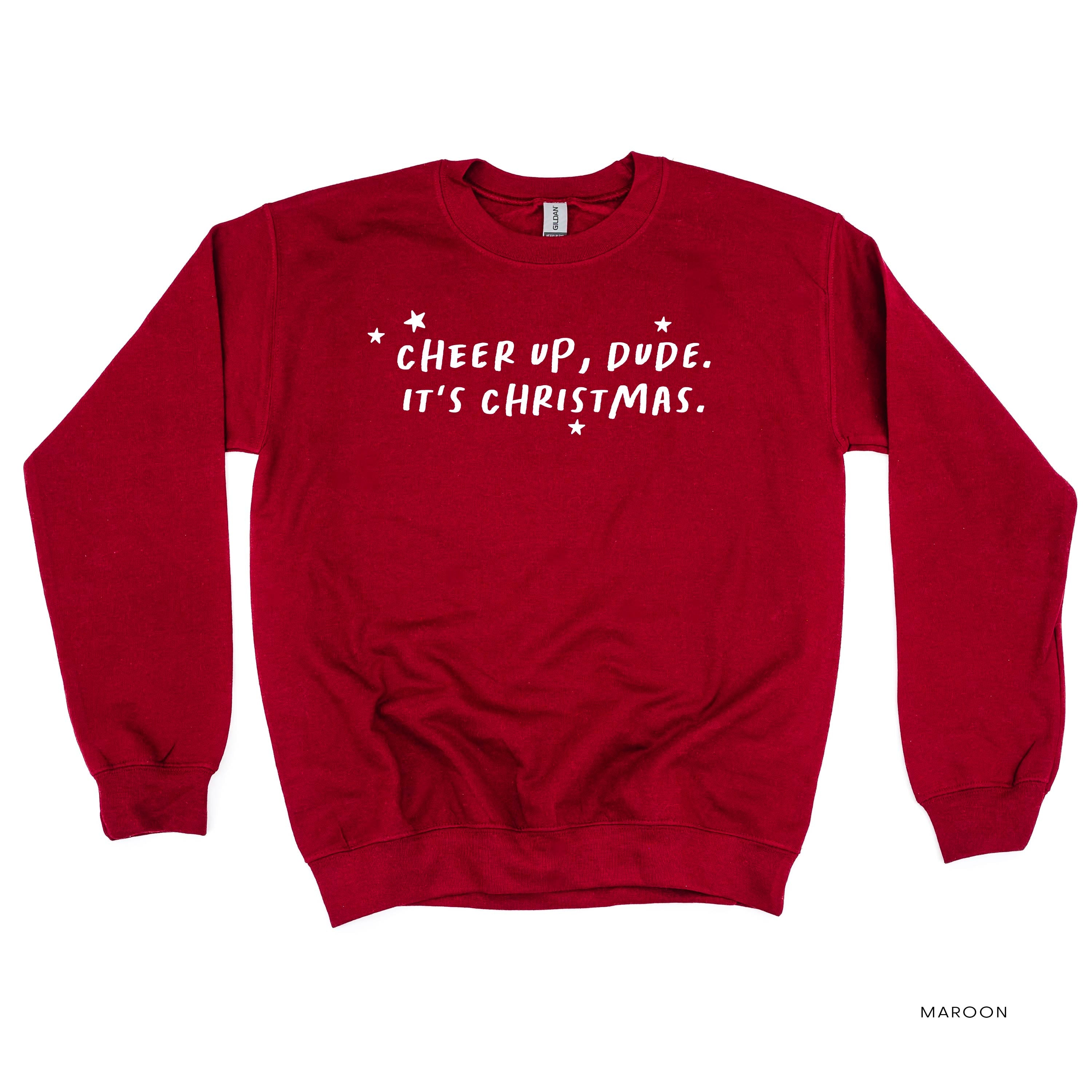 Cheer Up, Dude. It's Christmas. - BASIC Fleece Little Mama Shirt Shop LLC