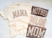 Choose Your Mom Name - Brown Gingham Print - Comfort Colors Tee | Little Mama Shirt Shop Little Mama Shirt Shop LLC