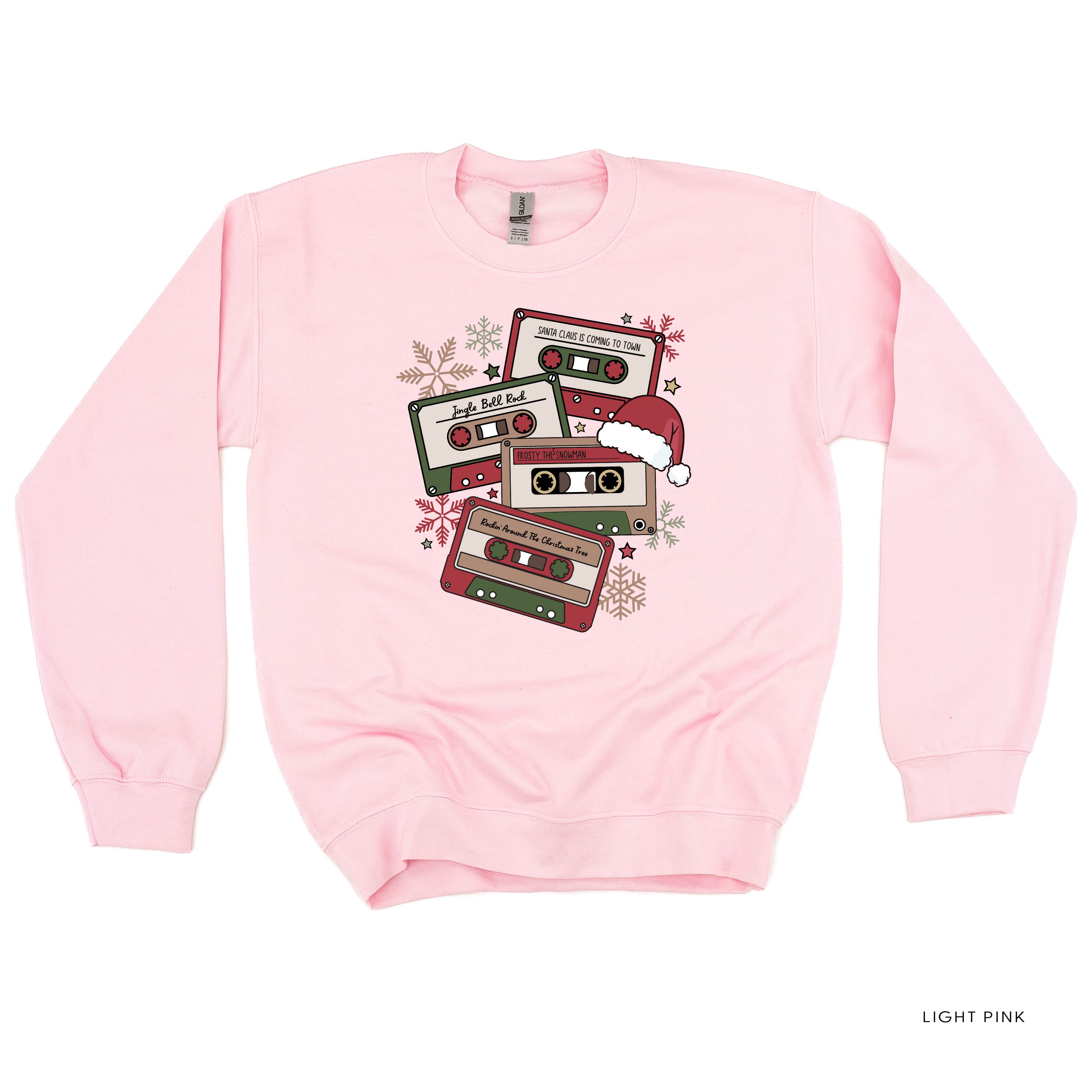 Christmas Cassette Tapes - BASIC Fleece Little Mama Shirt Shop LLC