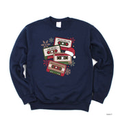 Christmas Cassette Tapes - BASIC Fleece Little Mama Shirt Shop LLC