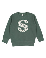 Christmas Patterned Initials Child Sweater – Personalized Holiday Initial Sweatshirt | Little Mama Shirt Shop Little Mama Shirt Shop