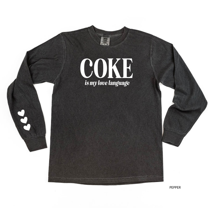 Coke Is My Love Language (sd) - LONG SLEEVE Comfort Colors Tee