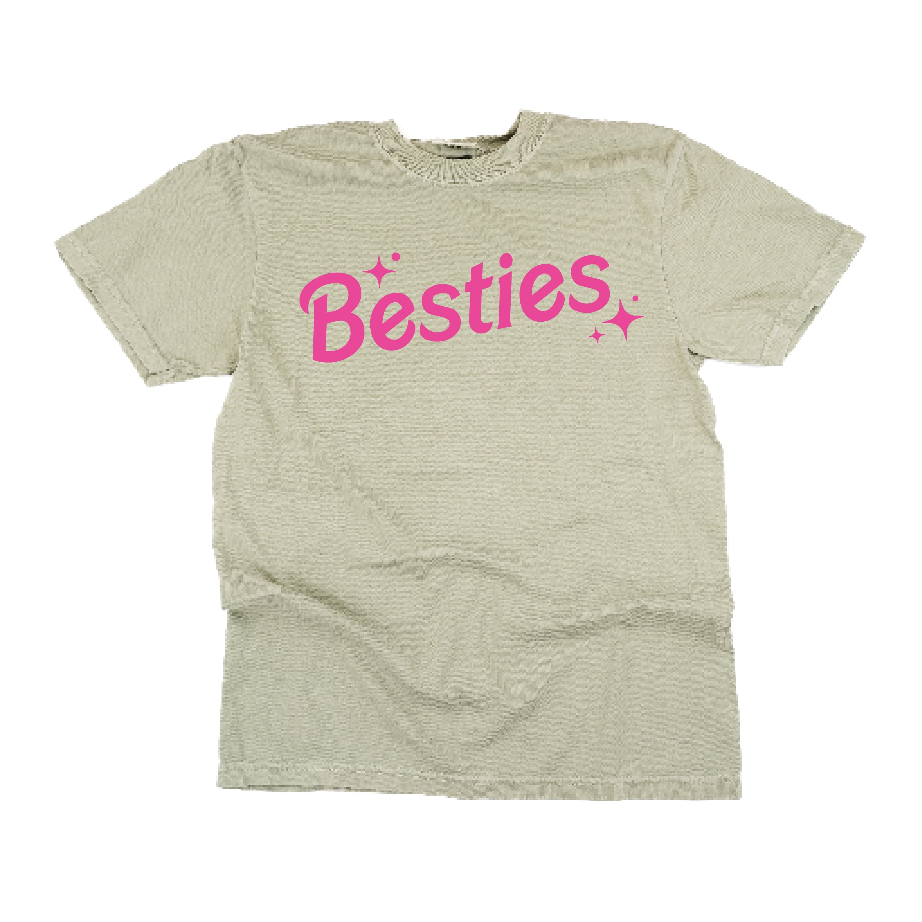 Besties (Barbie Party) - Comfort Colors Tee Little Mama Shirt Shop