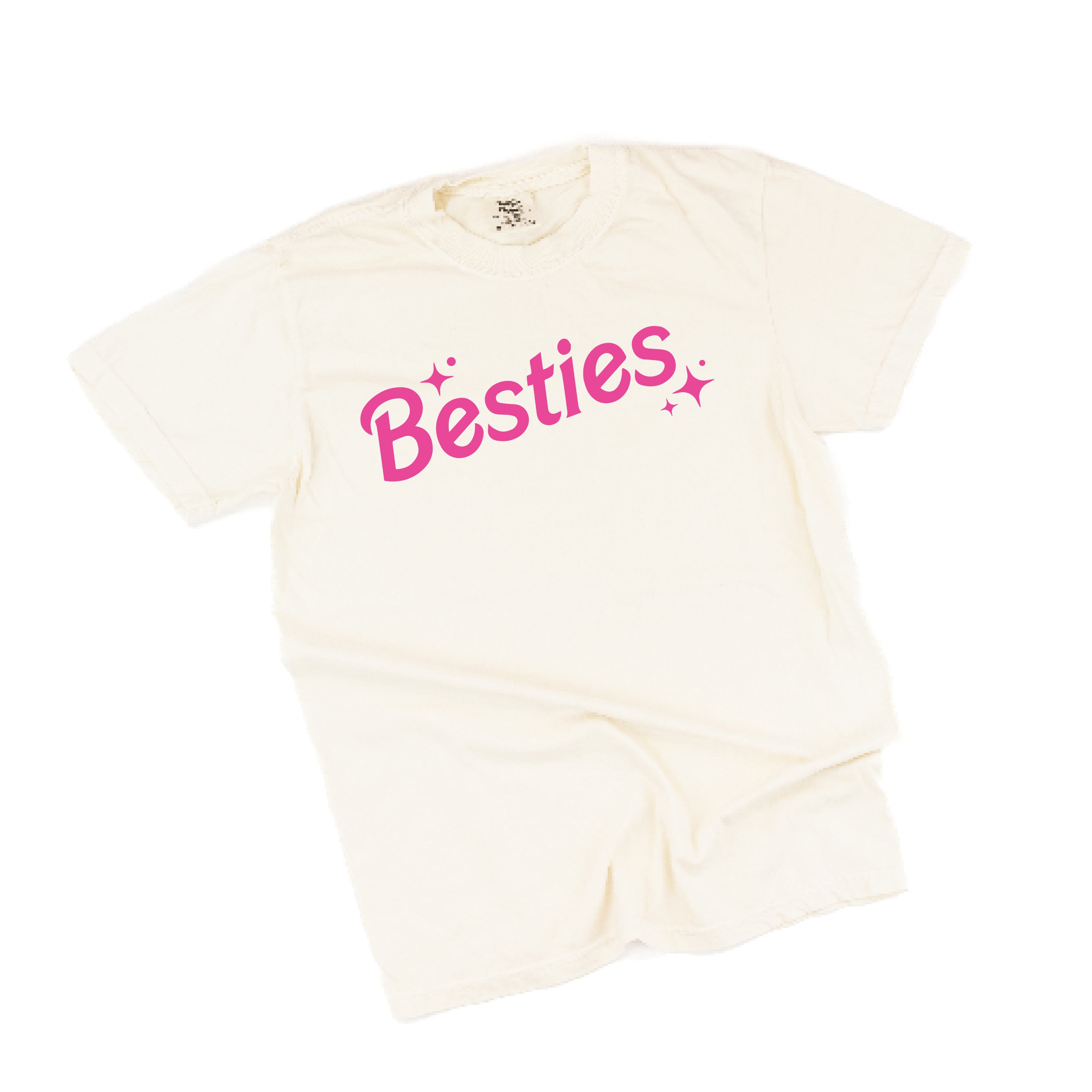 Besties (Barbie Party) - Comfort Colors Tee Little Mama Shirt Shop