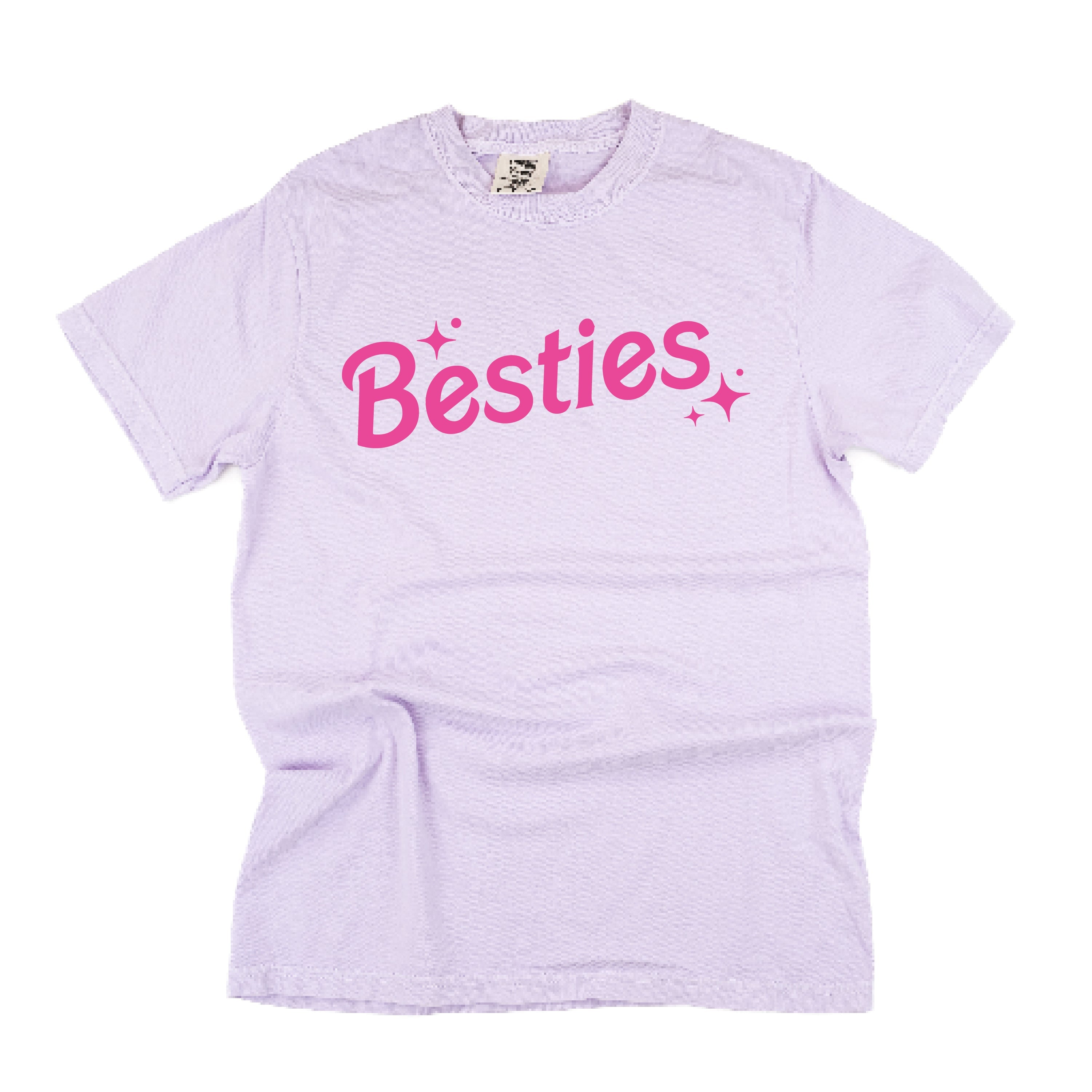 Besties (Barbie Party) - Comfort Colors Tee Little Mama Shirt Shop