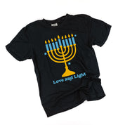 Love And Light - Hanukkah - Comfort Colors Tee Little Mama Shirt Shop