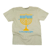 Love And Light - Hanukkah - Comfort Colors Tee Little Mama Shirt Shop