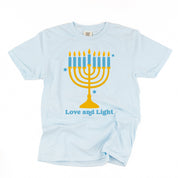 Love And Light - Hanukkah - Comfort Colors Tee Little Mama Shirt Shop