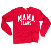 Mama Claus - LONG SLEEVE Comfort Colors Tee Little Mama Shirt Shop