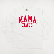 Mama Claus - LONG SLEEVE Comfort Colors Tee Little Mama Shirt Shop