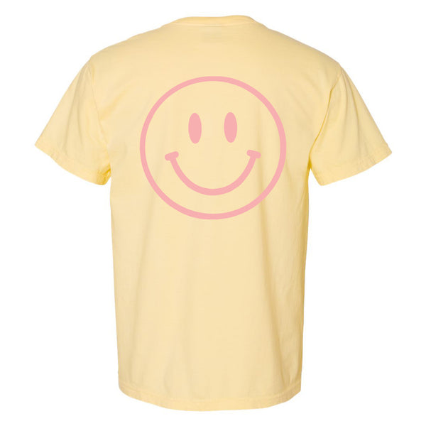 TASTE OF SUMMER - WEEK 6 - Lemonade Comfort Colors® - MAMA + Smiley on Back (Pink and Orange)