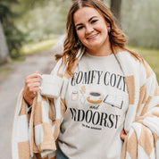 Comfy Cozy and Indoorsy - Basic Fleece Crewneck Little Mama Shirt Shop LLC