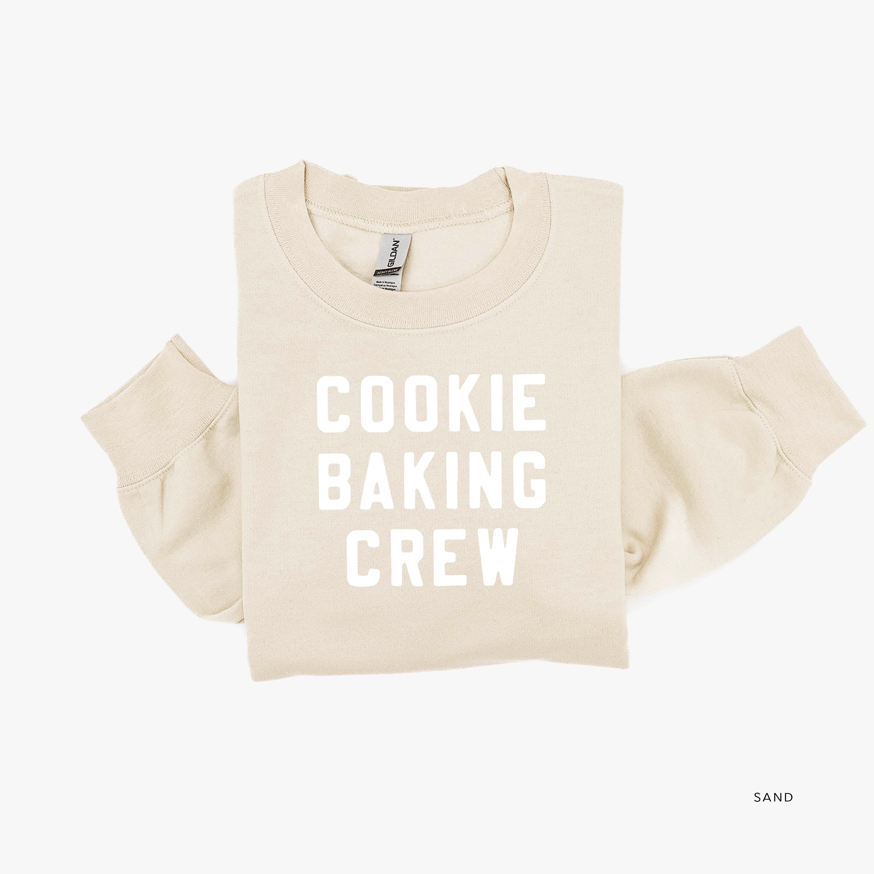 Cookie Baking Crew - Block Font - BASIC Fleece Little Mama Shirt Shop LLC