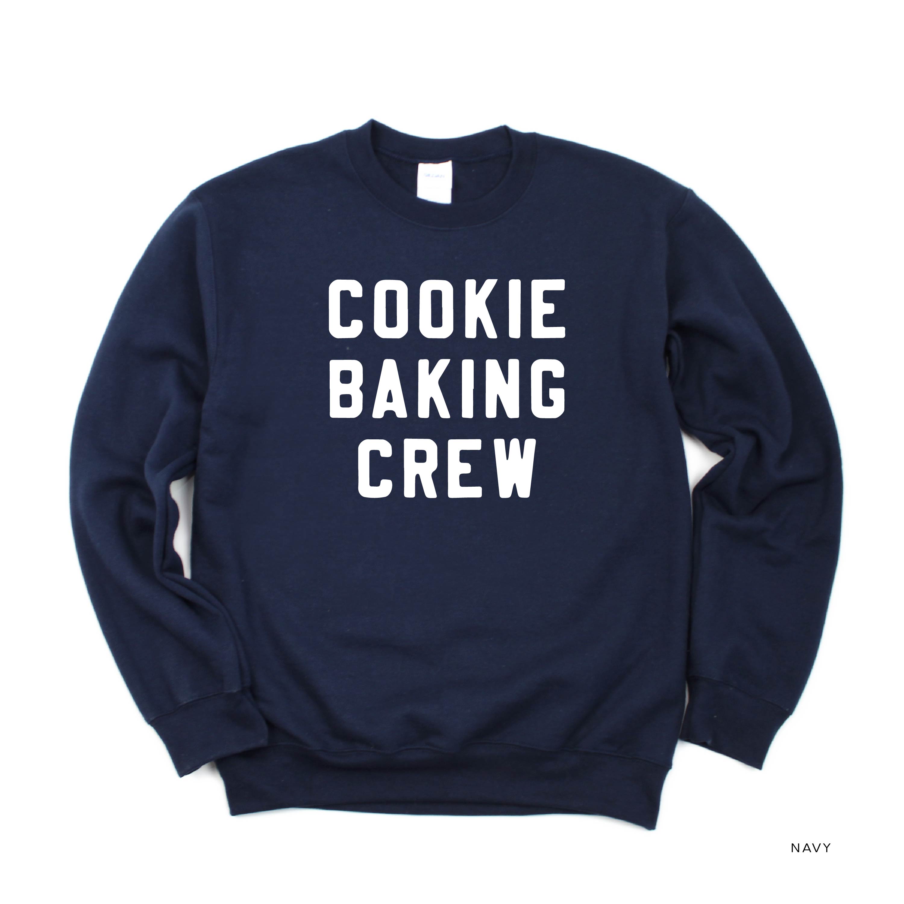 Cookie Baking Crew - Block Font - BASIC Fleece Little Mama Shirt Shop LLC