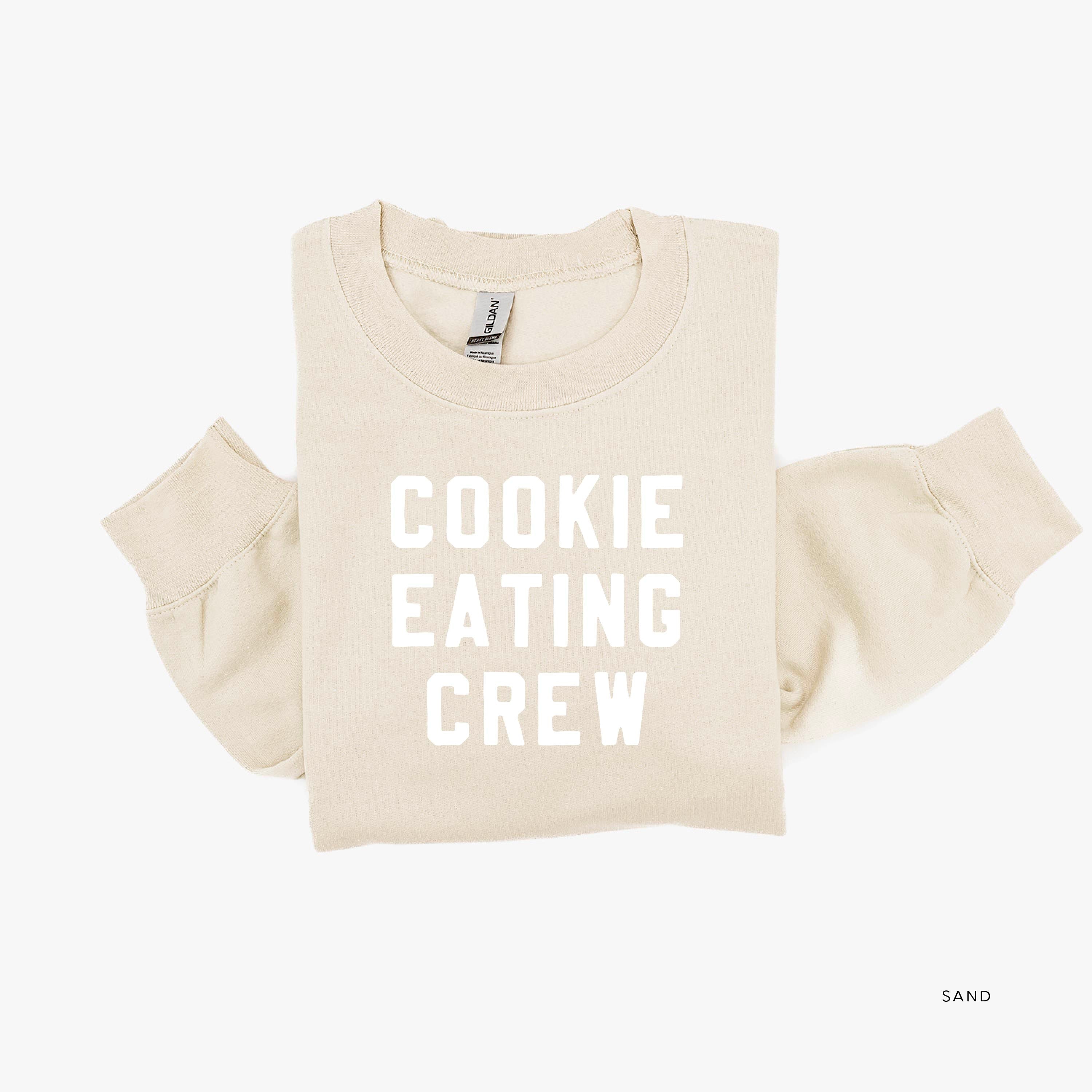 Cookie Eating Crew - Block Font - BASIC Fleece Little Mama Shirt Shop LLC