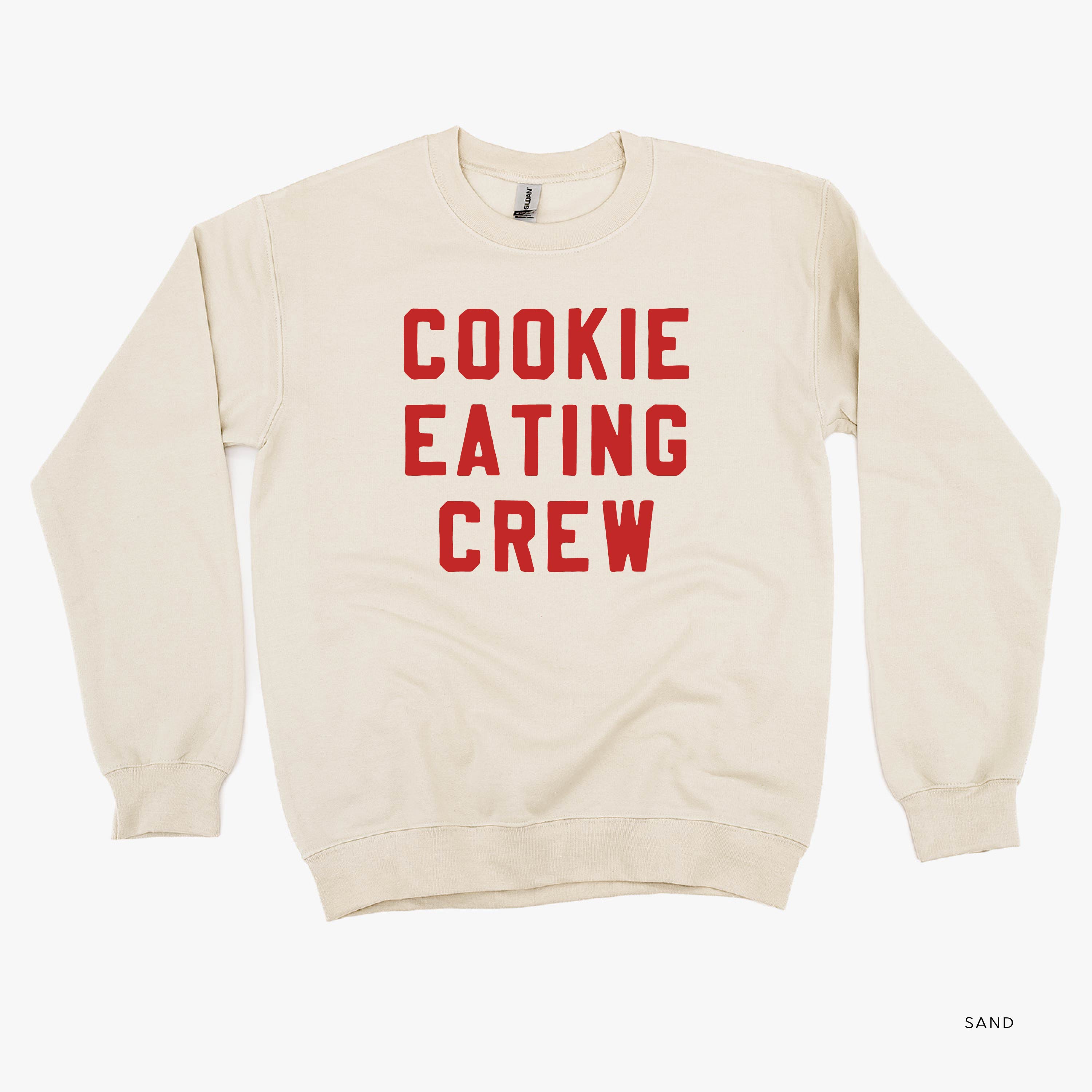 Cookie Eating Crew - Block Font - BASIC Fleece Little Mama Shirt Shop LLC