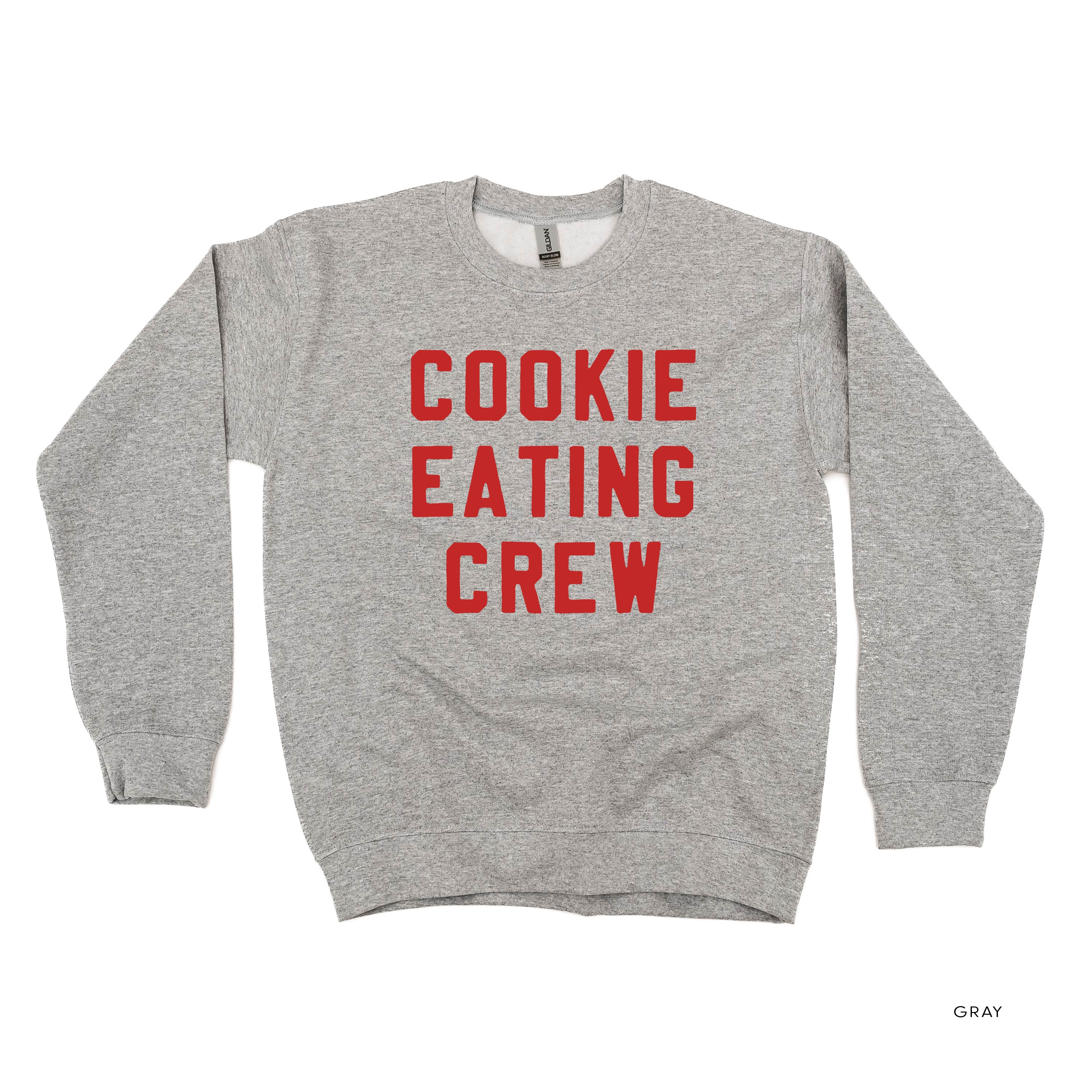 Cookie Eating Crew - Block Font - BASIC Fleece Little Mama Shirt Shop LLC