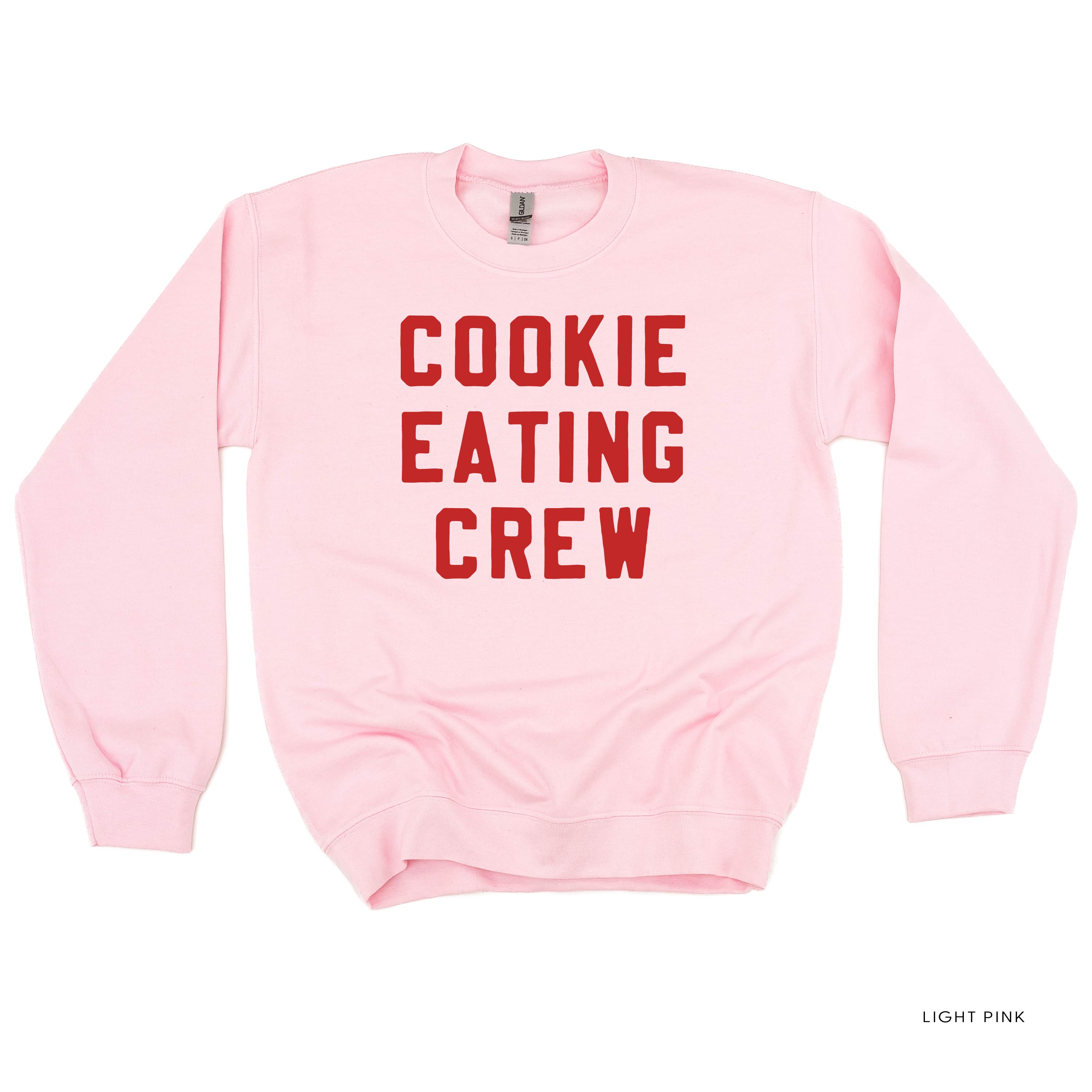 Cookie Eating Crew - Block Font - BASIC Fleece Little Mama Shirt Shop LLC