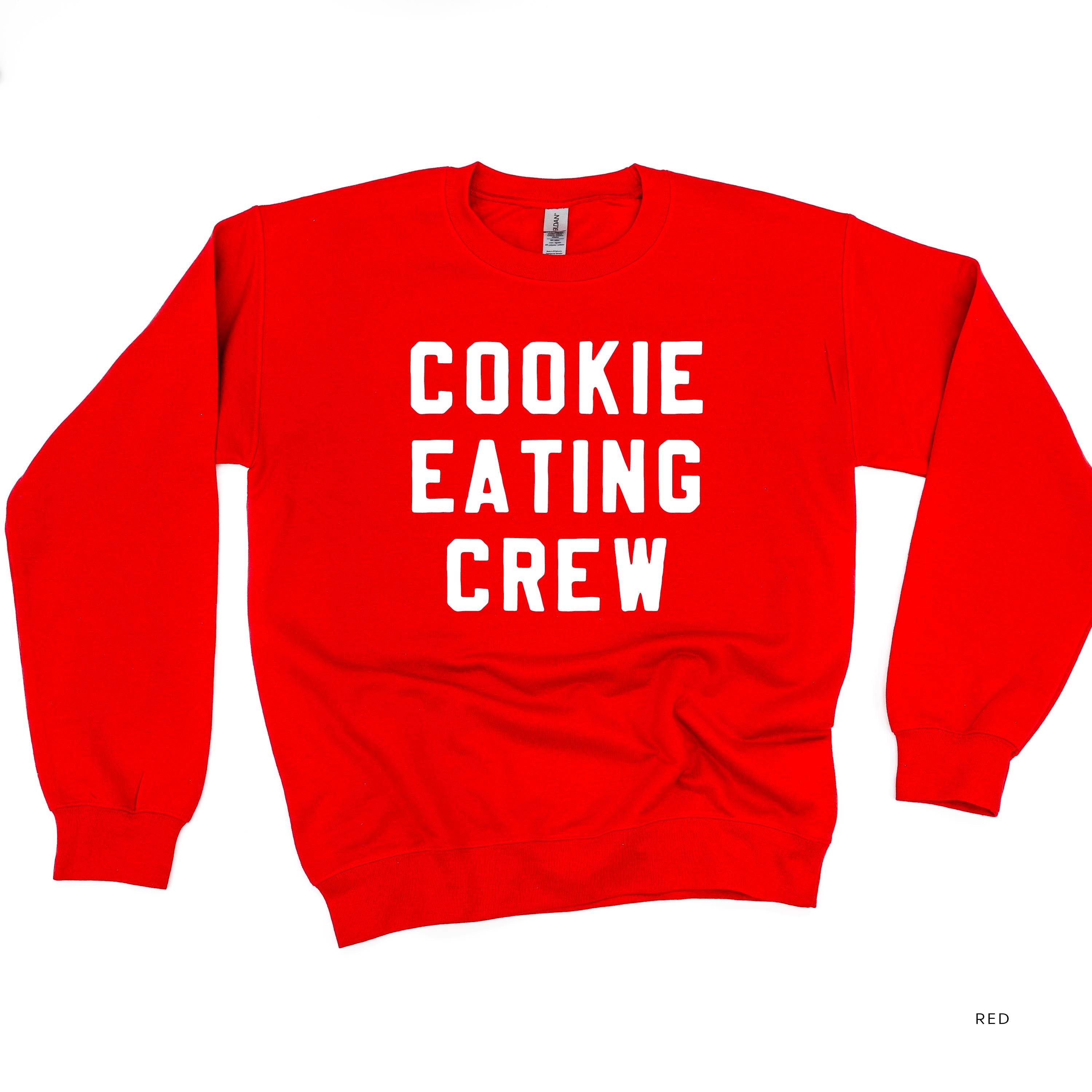 Cookie Eating Crew - Block Font - BASIC Fleece Little Mama Shirt Shop LLC