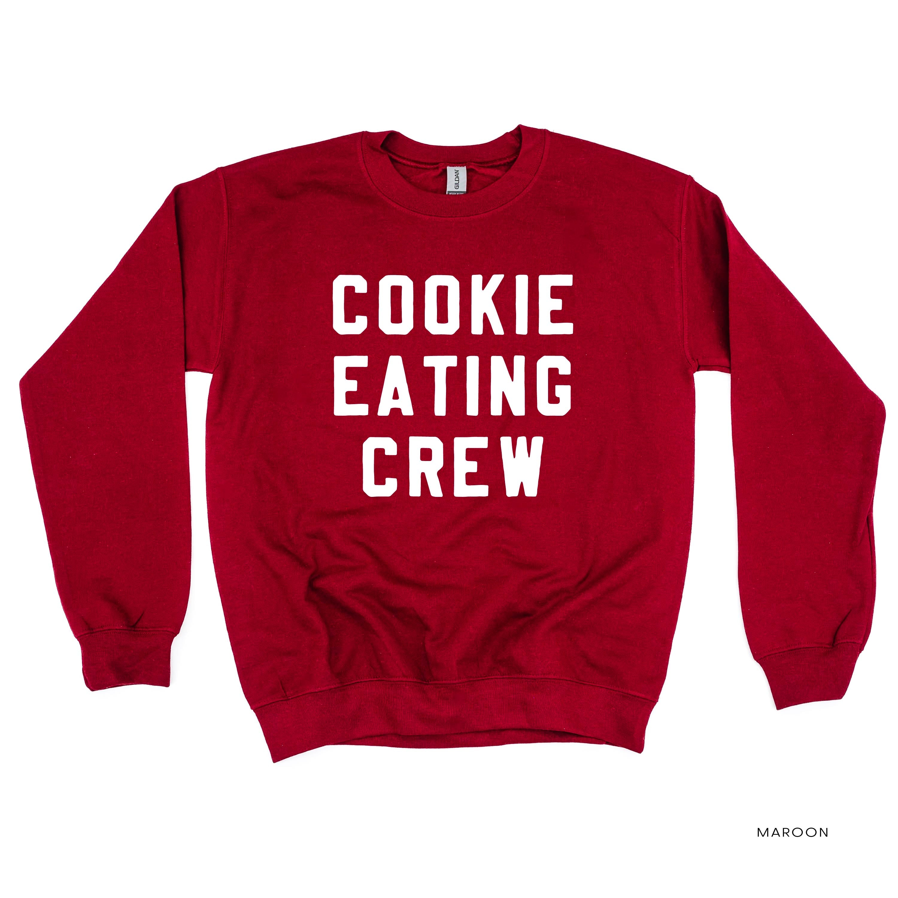 Cookie Eating Crew - Block Font - BASIC Fleece Little Mama Shirt Shop LLC