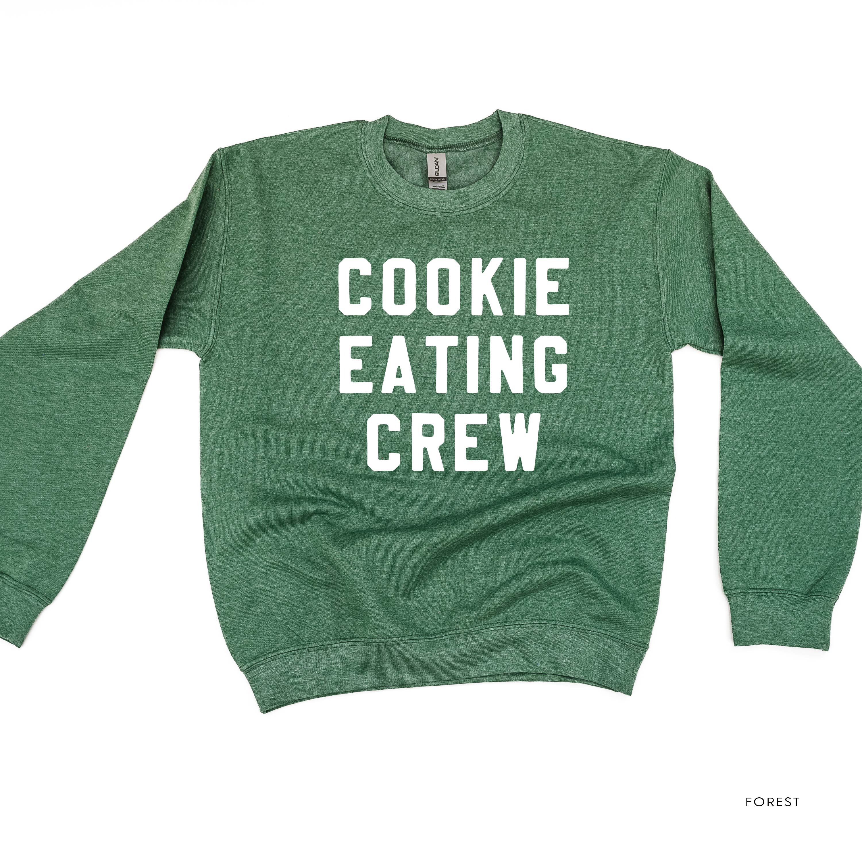 Cookie Eating Crew - Block Font - BASIC Fleece Little Mama Shirt Shop LLC