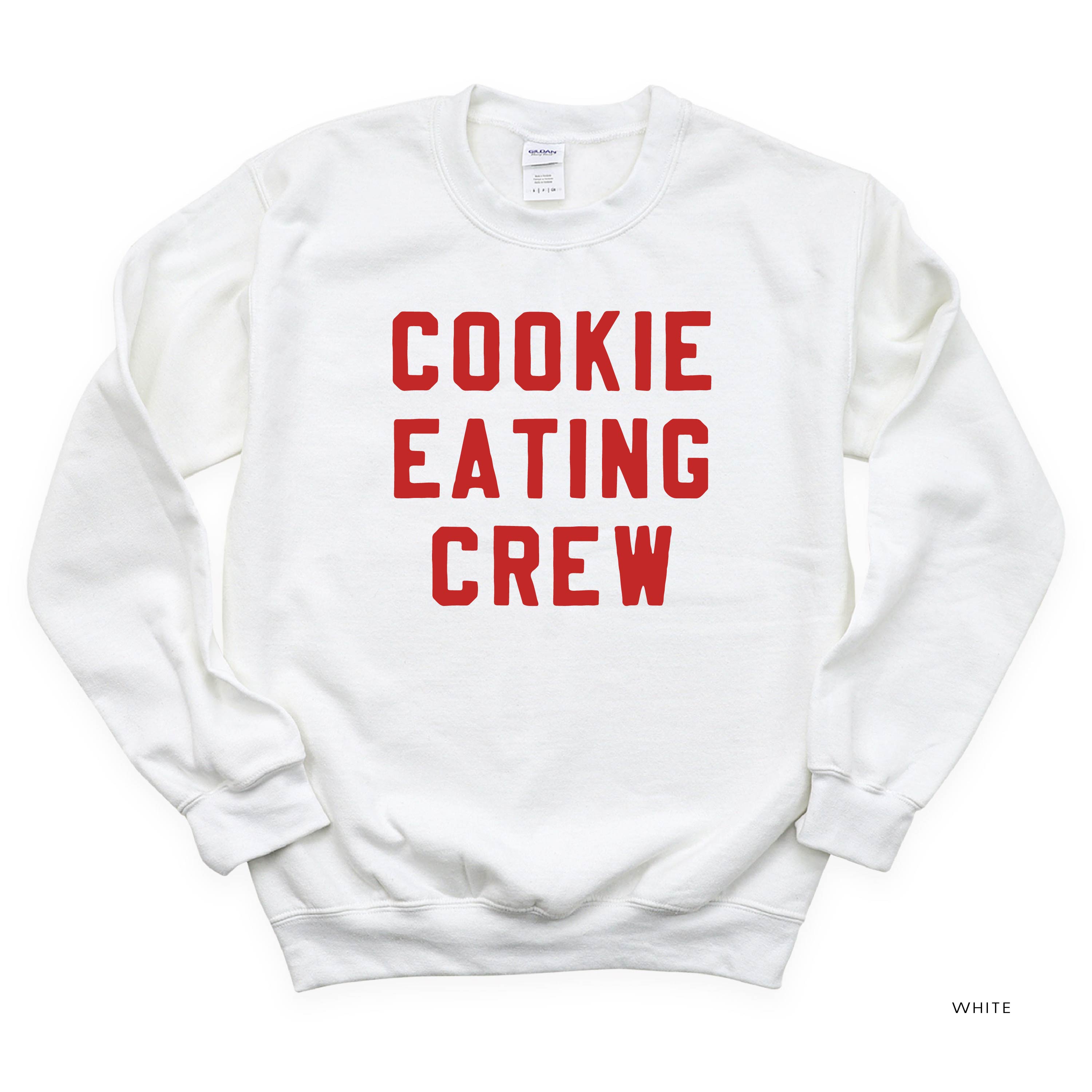 Cookie Eating Crew - Block Font - BASIC Fleece Little Mama Shirt Shop LLC