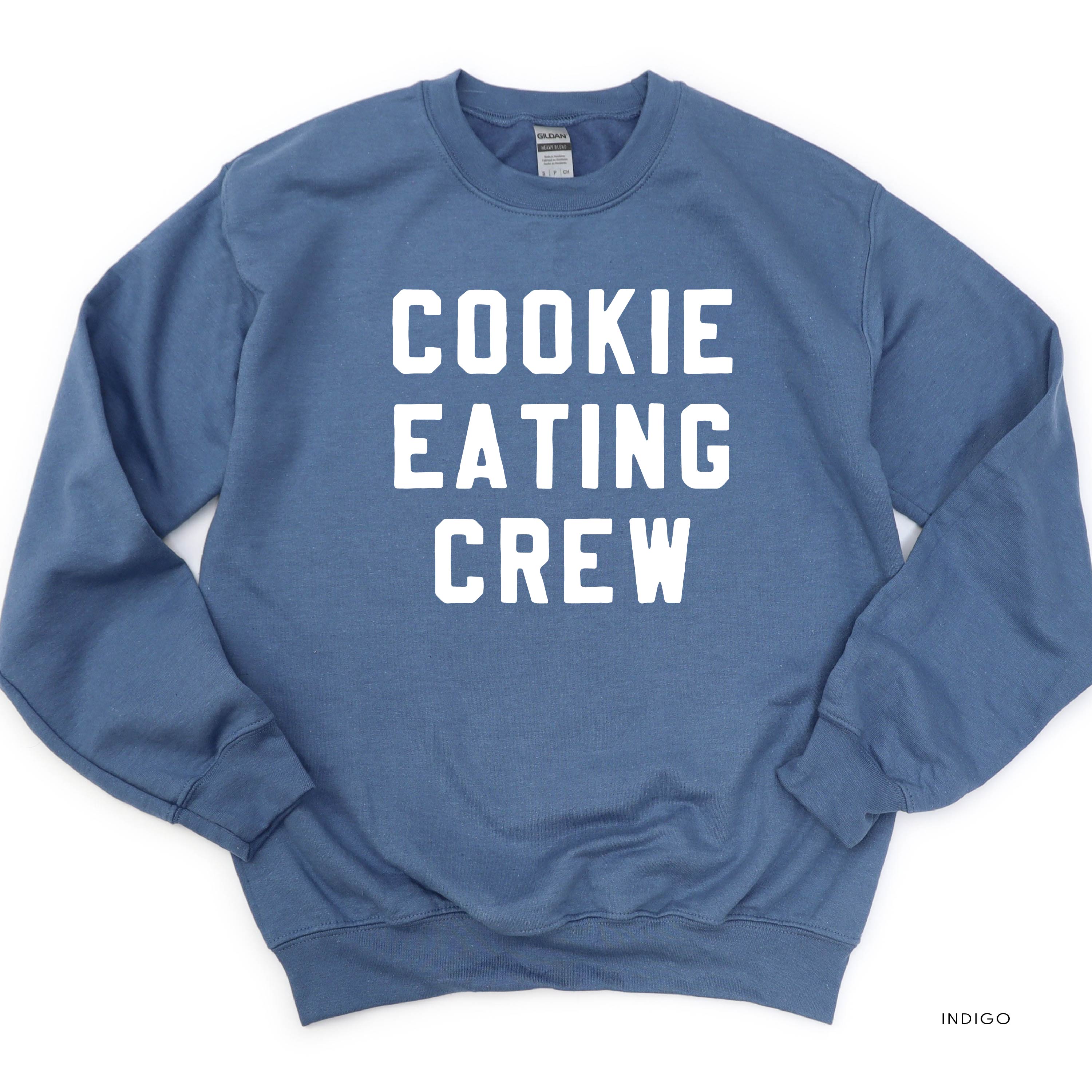 Cookie Eating Crew - Block Font - BASIC Fleece Little Mama Shirt Shop LLC