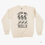 Cowgirl Skellies - Let's Go Girls - Basic Fleece Crewneck Little Mama Shirt Shop LLC