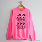 Cowgirl Skellies - Let's Go Girls - Basic Fleece Crewneck Little Mama Shirt Shop LLC