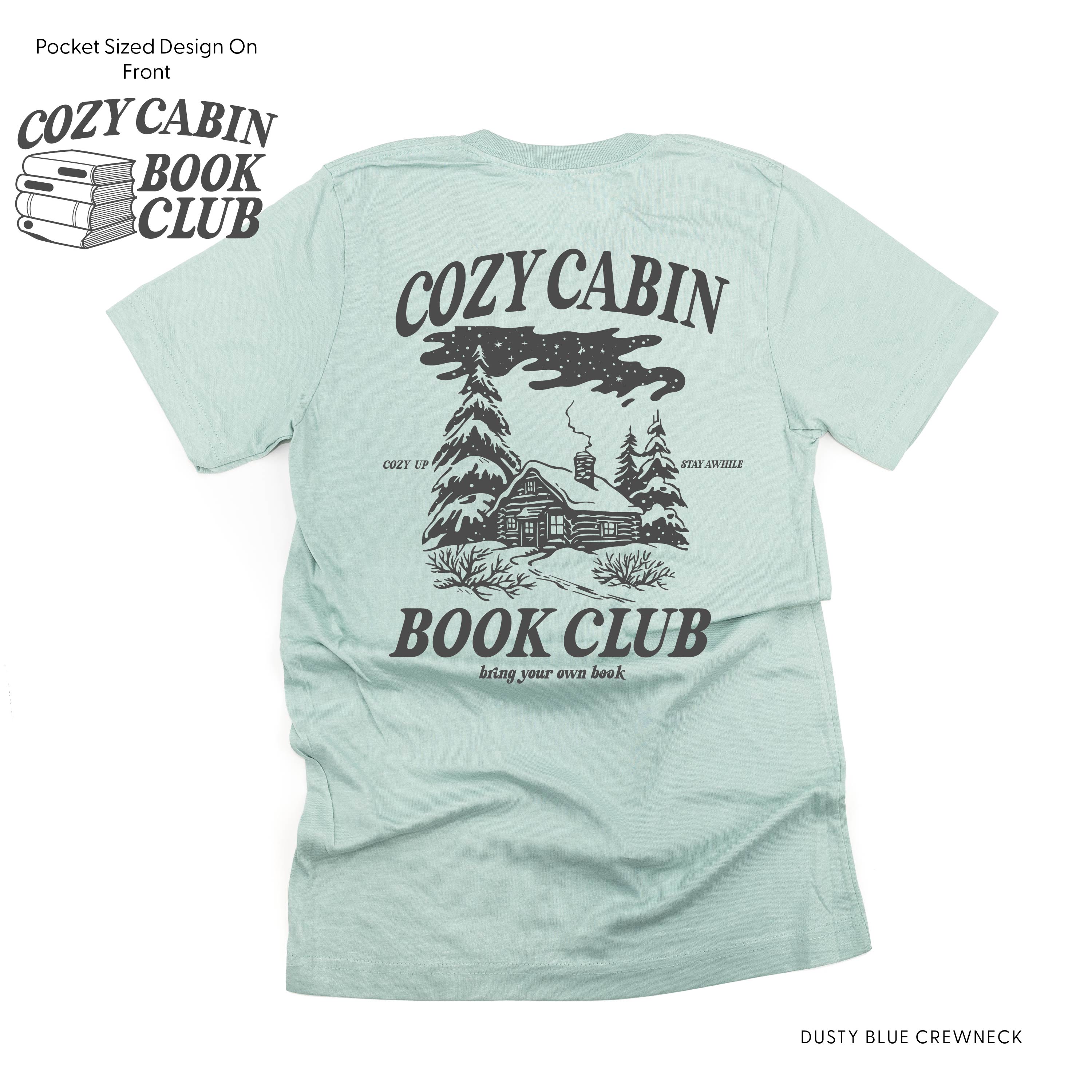 Cozy Cabin Book Club (pf&b) - Unisex Tee Little Mama Shirt Shop