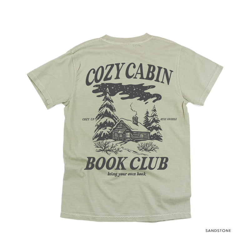 Cozy Cabin Book Club (pf&b)- Comfort Colors Tee