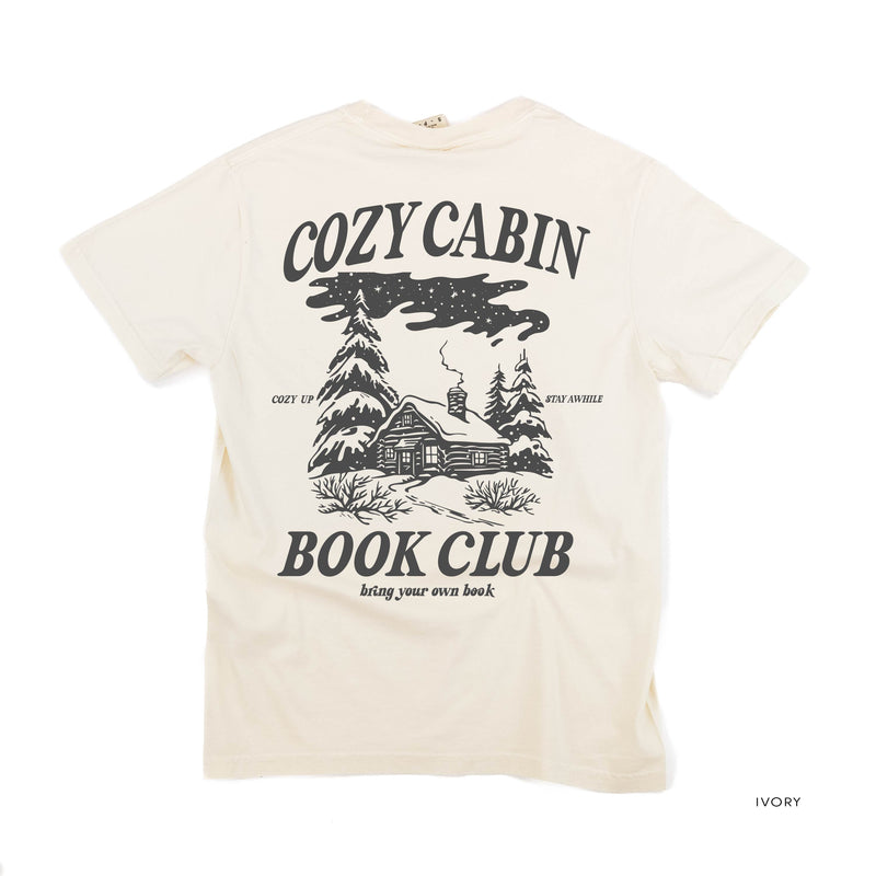 Cozy Cabin Book Club (pf&b)- Comfort Colors Tee