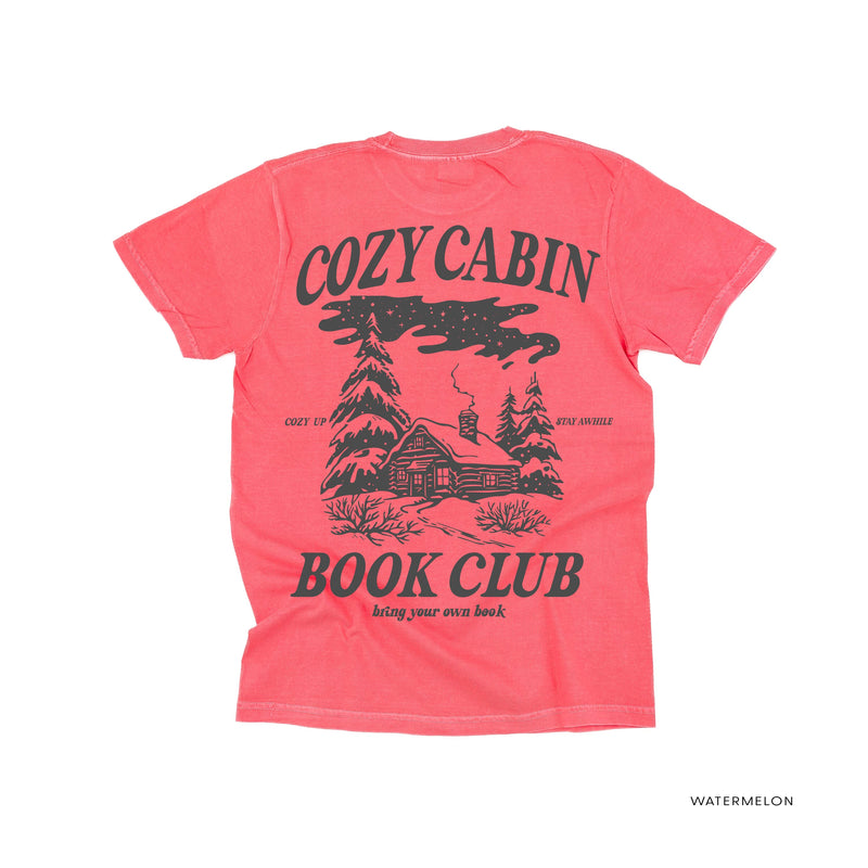 Cozy Cabin Book Club (pf&b)- Comfort Colors Tee