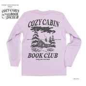 Cozy Cabin Book Club (pf&b) - LONG SLEEVE Comfort Colors Tee Little Mama Shirt Shop