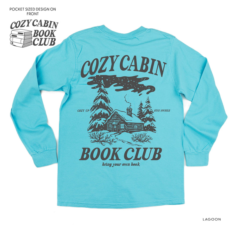 Cozy Cabin Book Club (pf&b) - LONG SLEEVE Comfort Colors Tee