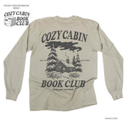 Cozy Cabin Book Club (pf&b) - LONG SLEEVE Comfort Colors Tee Little Mama Shirt Shop