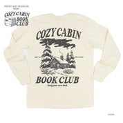 Cozy Cabin Book Club (pf&b) - LONG SLEEVE Comfort Colors Tee Little Mama Shirt Shop