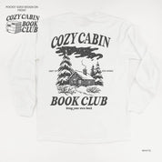 Cozy Cabin Book Club (pf&b) - LONG SLEEVE Comfort Colors Tee Little Mama Shirt Shop