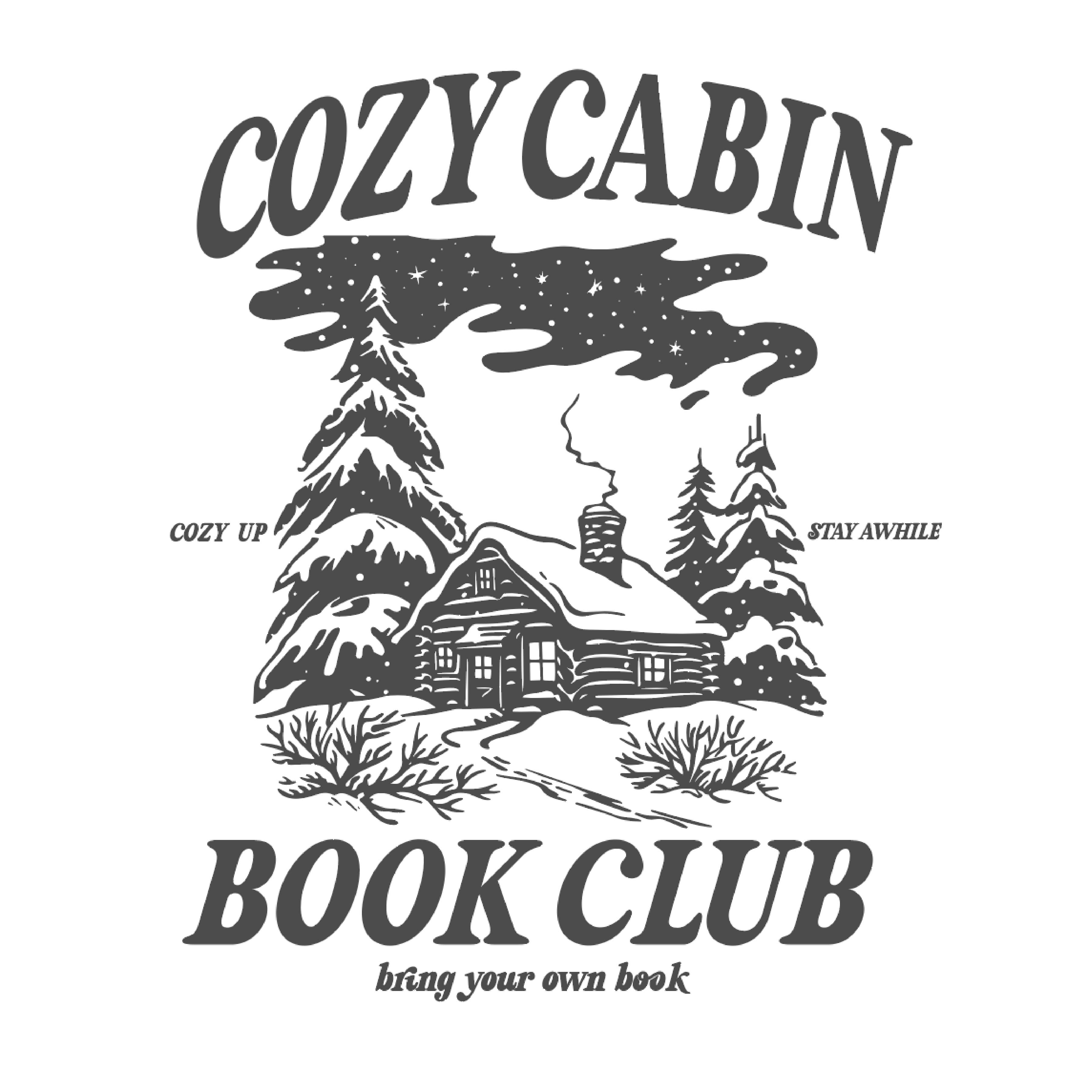 LMSS® STICKER - Cozy Cabin Book Club Little Mama Shirt Shop LLC